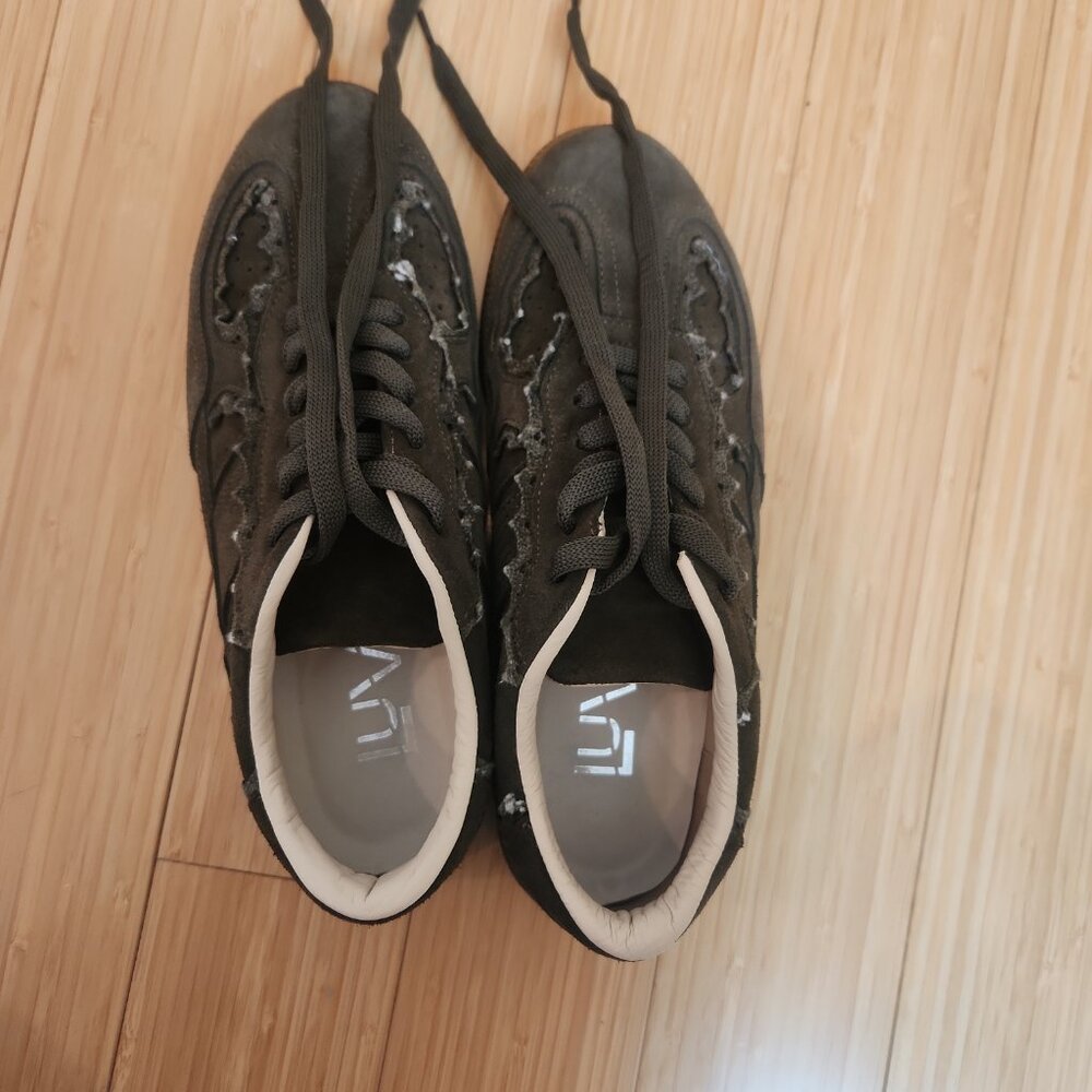 Forever & Always Shiva Suede Leather Sneakers | Emerald Green | Size 40 | NEW